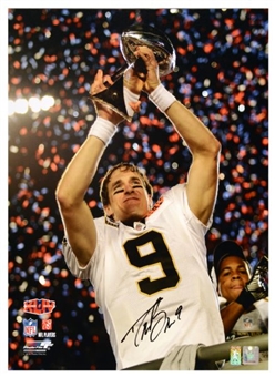 Lot of three (3) - Drew Brees Autographed 16x20 Photos 